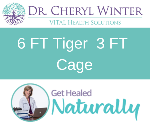 6 FT Tiger 3 FT Cage